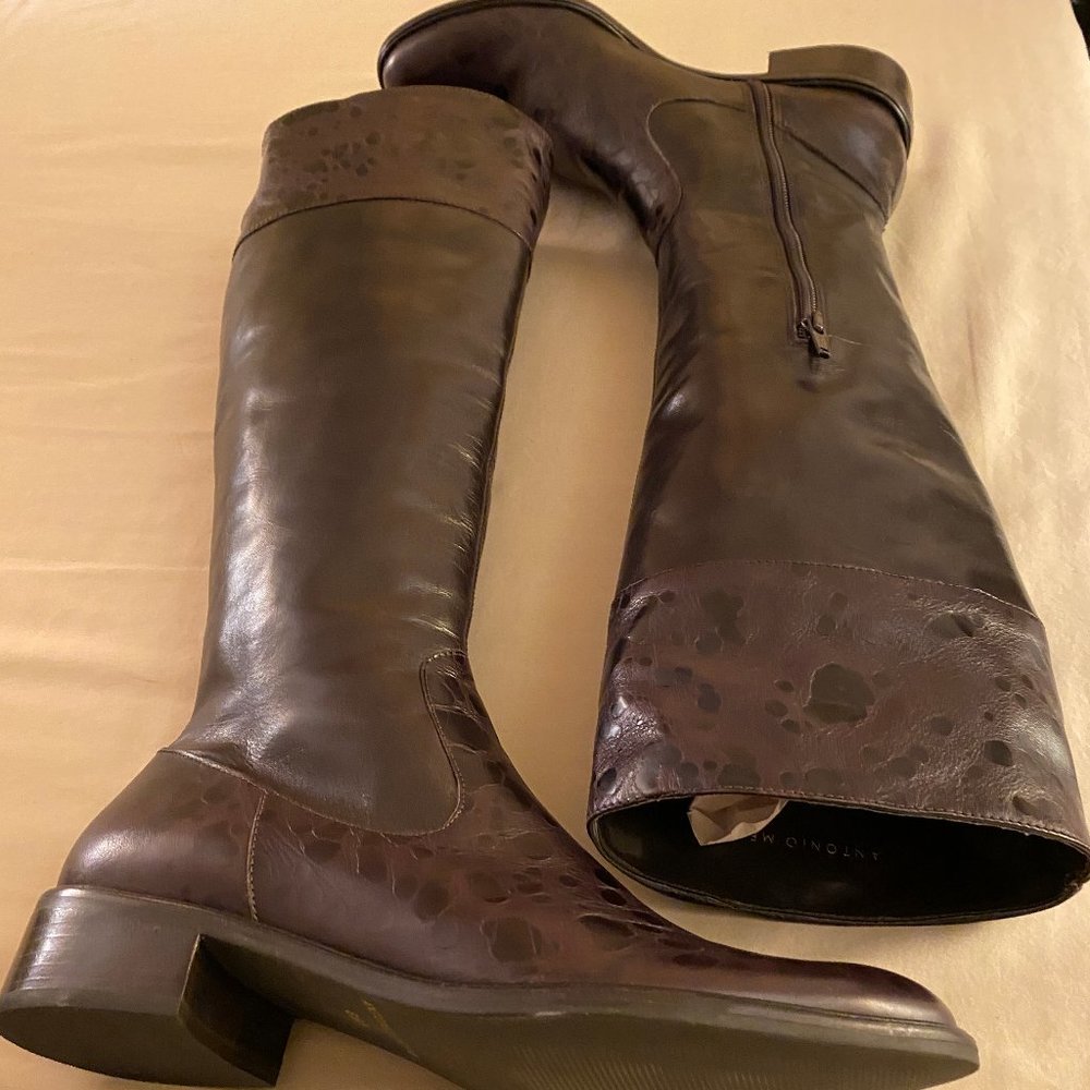 Antonio Melani Tall Leather Boots 8.5M